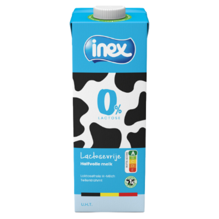 F.INEX HALFVOLLEMELK LACTOSEARM  UHT 6X1L