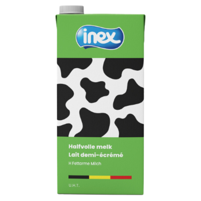 F.INEX HALFV.MELK BRICK SLIM EURO 12X1L "PP"