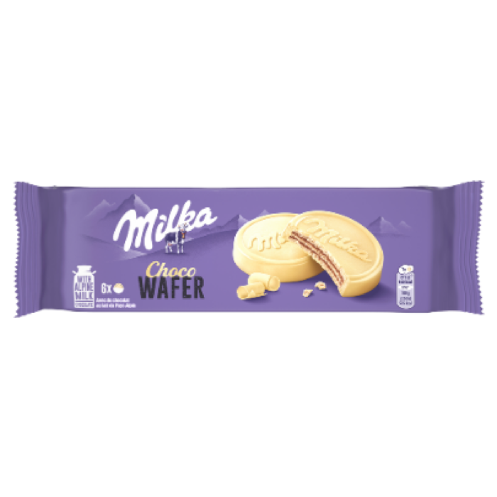 P.MILKA CHOCO WAFER BLANC 18X180GR