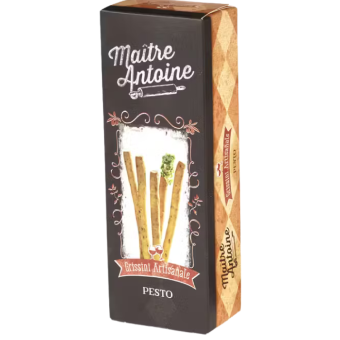 P.DV.MAITRE ANTOINE GRISSINI PESTO 12X12ST