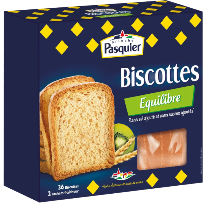 P.PASQUIER BESCHUITEN TARWE VIERK.12X675GR