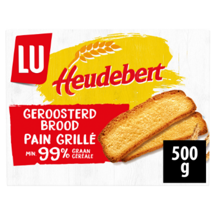 P.LU GEROOSTERD BROOD 8X500GR