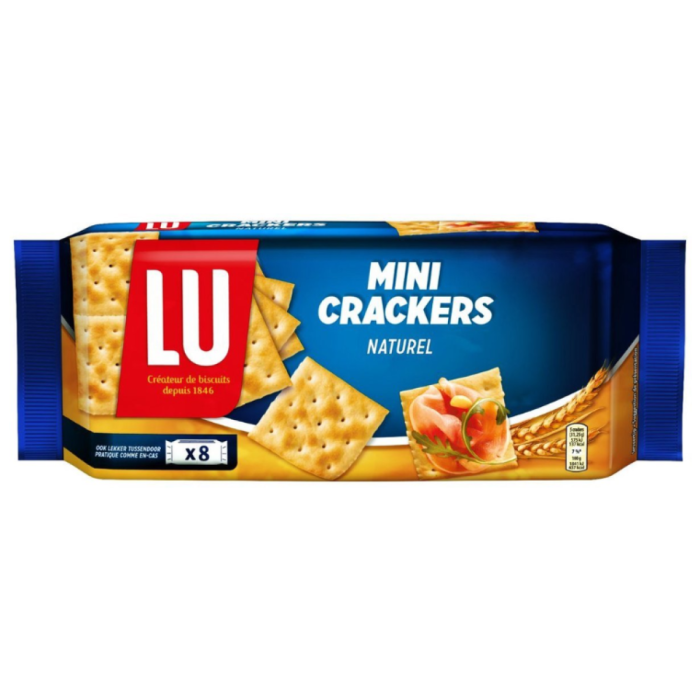 P.LU MINI CRACKERS NATUUR 12X250GR