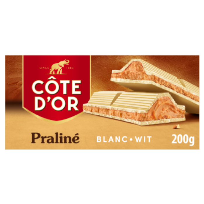 P.CD PRALINE WIT 15X200GR