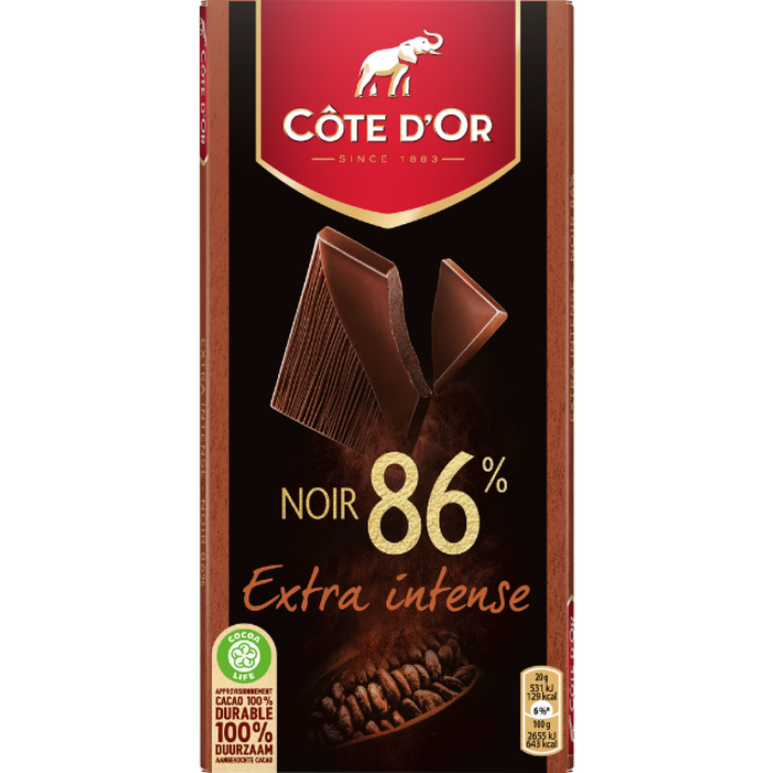 P.CD SENS.NOIR D.NOIR 86% 20X100GR