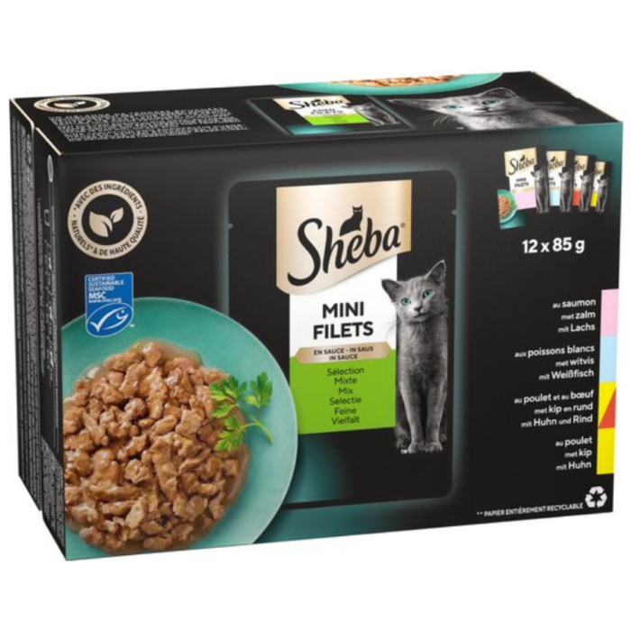 D.SHEBA MINIFILETS SELECTIE CHEF 4X(12X85GR) A