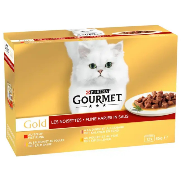 D.GOURM.KAT GOLD FIJNE HAPJES 8X(12X85GR) A