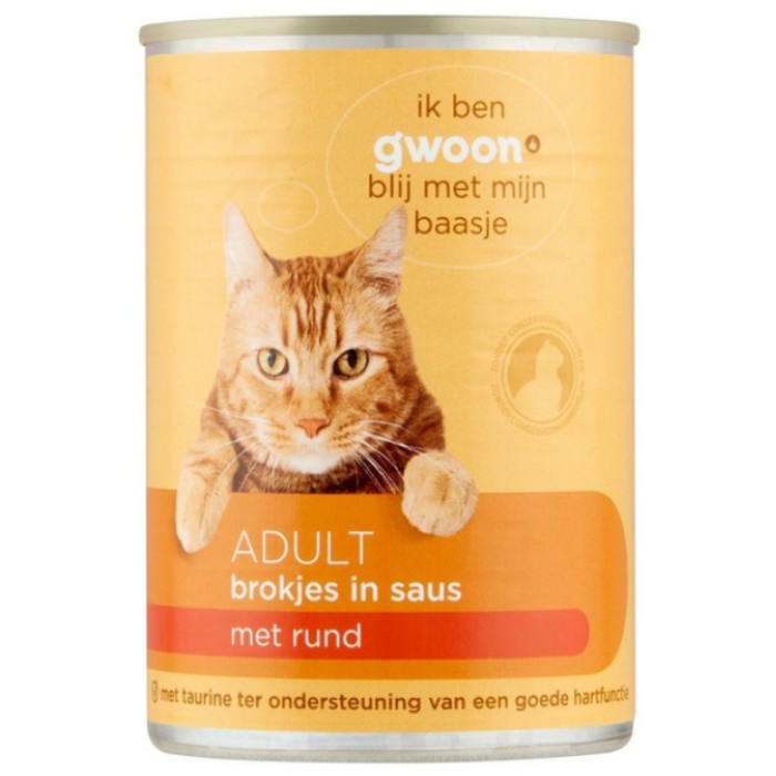 B.GWOON KAT SAUS RUND 12X415GR