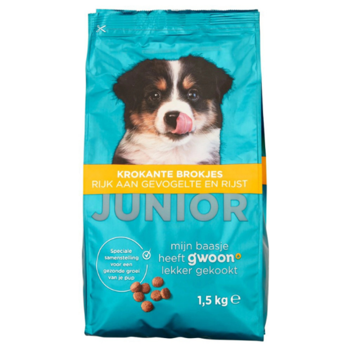 B.GWOON HOND JUNIOR BROKKEN GEVOGELTE 3X1.5KG