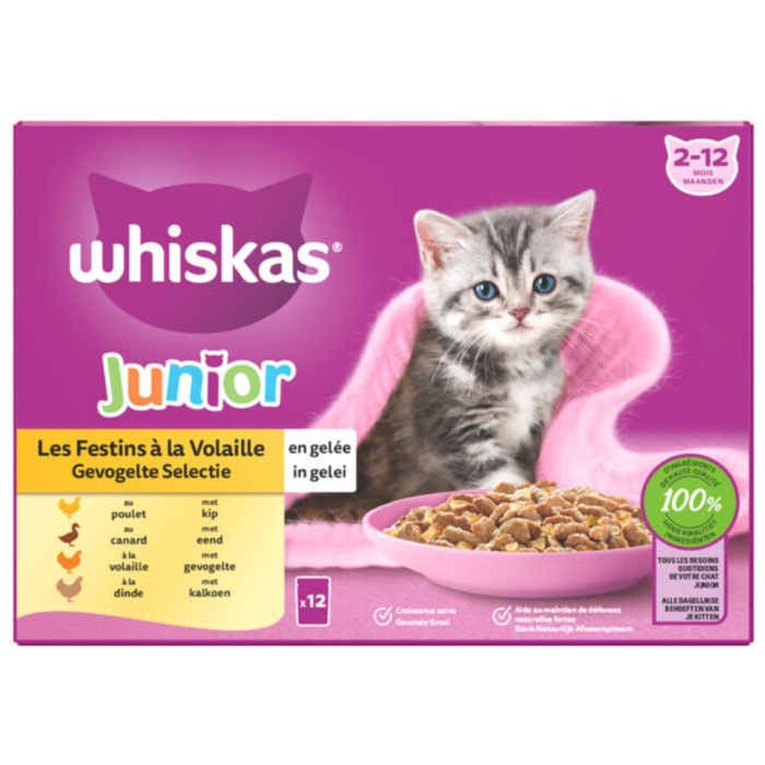 D.WHISK.JUNIOR GEVOGELTE 4X(12X85GR) A