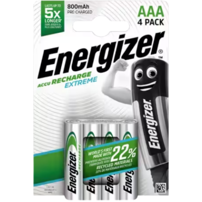 S.ENERGIZER EXTREME 800MAH AAA 4ST