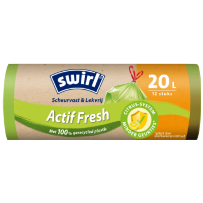 P.SWIRL VUILNISZAK TREKBAND ACTIFRESH 12X(20X20L)