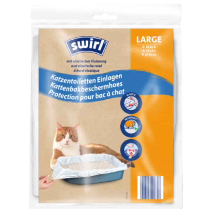 P.SWIRL KATTENBAKBESCHERMHOES L 8X4ST