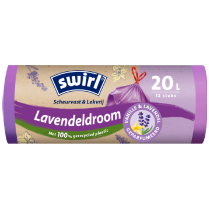 P.SWIRL VUILNISZAK TREKBAND VAN/LAV 12X(12X20L)