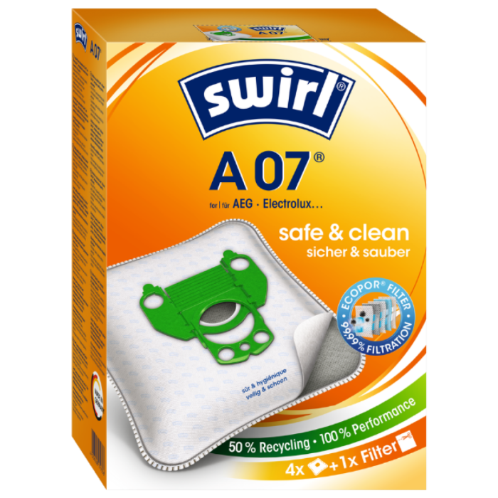 P.SWIRL STOFZUIGERZAK A07/4 ECOPOR 3X4ST