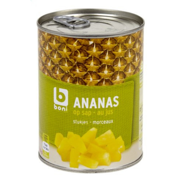 D.BONI ANANAS STUKKEN OP SAP 4X3X567GR