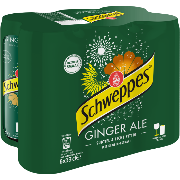 B.SCHW.GINGER ALE BLIK 4X(6X33CL)