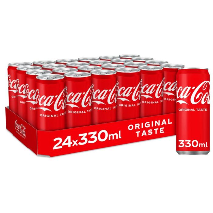 B.COCA COLA BLIK 24X33CL LOS FAT PLAIN