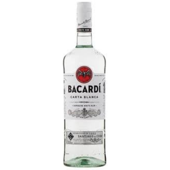 F.RHUM BACARDI CARTA BLANCA 37.5* 6X1L