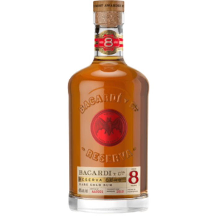 F.RHUM BACARDI ANEJO 8Y RESERVA OCHO 40* 6X70CL A