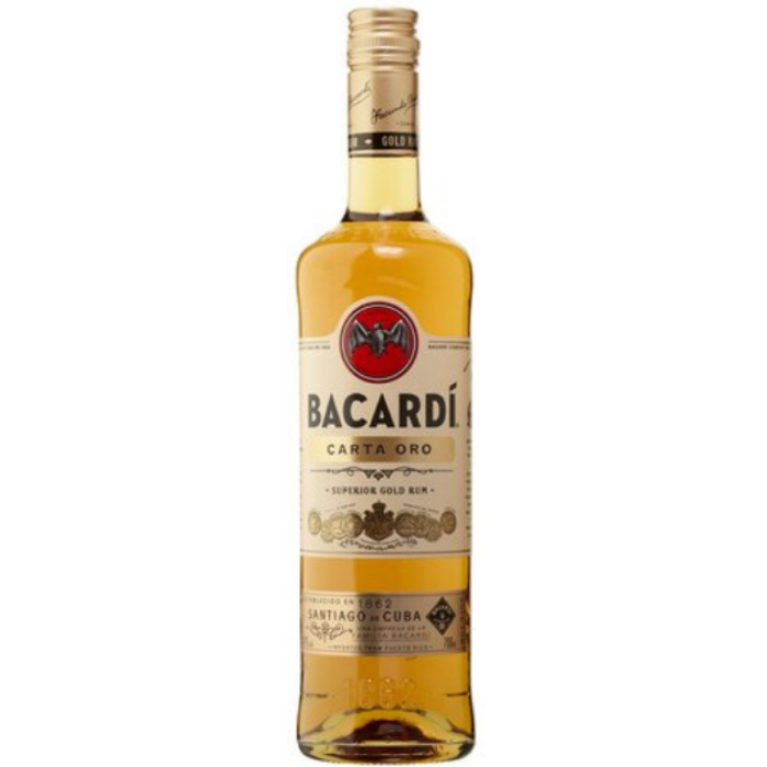 F.RHUM BACARDI CARTA ORO 40* 6X70CL C°
