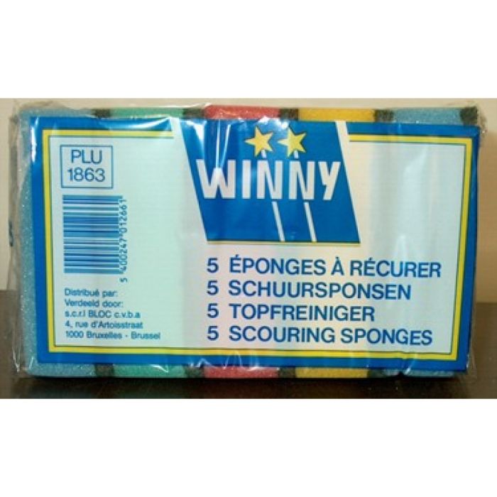 P.WINNY/MULTY SCHUURSPONSJES 24X5ST