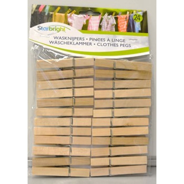 K.STARBRIGHT WASKNIJPER HOUT 36X24ST