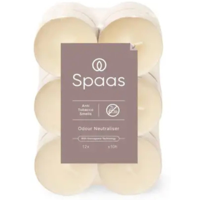 P.SPAAS GEPARF.THEELICHT.MAXI ANTI TABAK 6X12ST