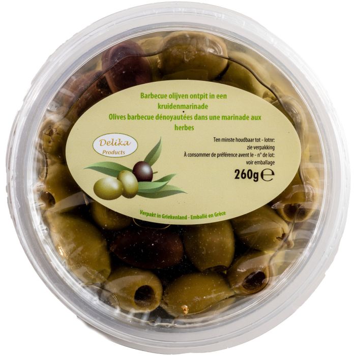 D.DELIKA BARBECUE OLIJVEN MARINADE 6X260GR