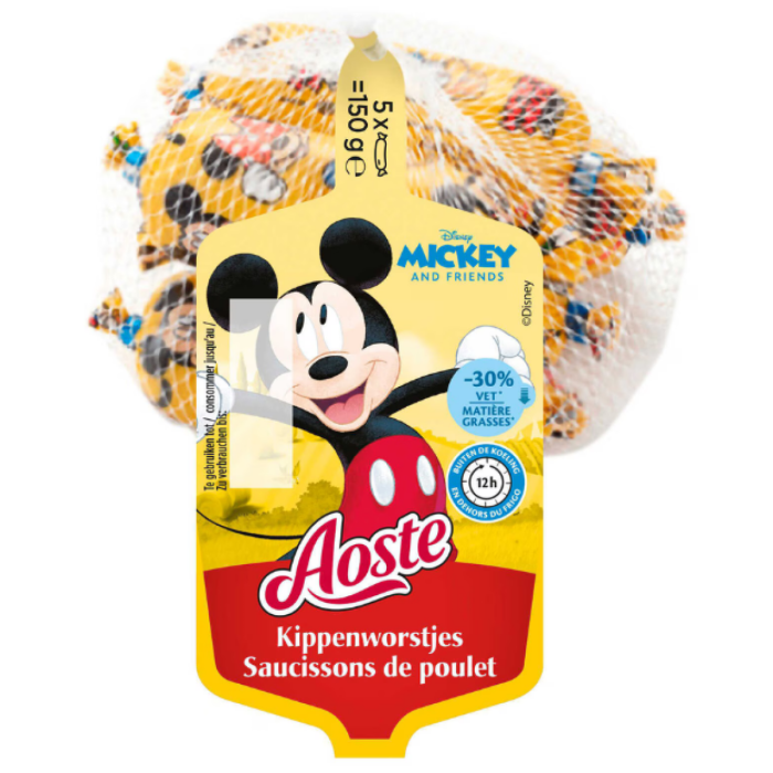 AOSTE MICKEY KIPPENWORSTJES 10X150GR  A