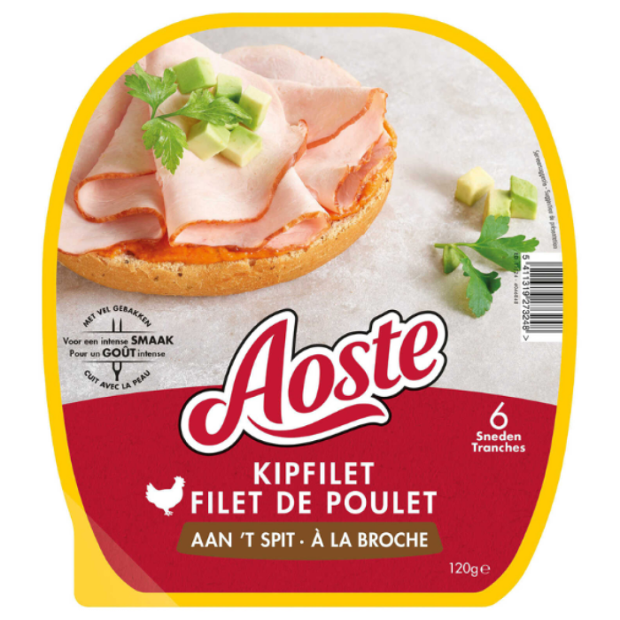 AOSTE KIPFILET/SPIT 6X120GR A°