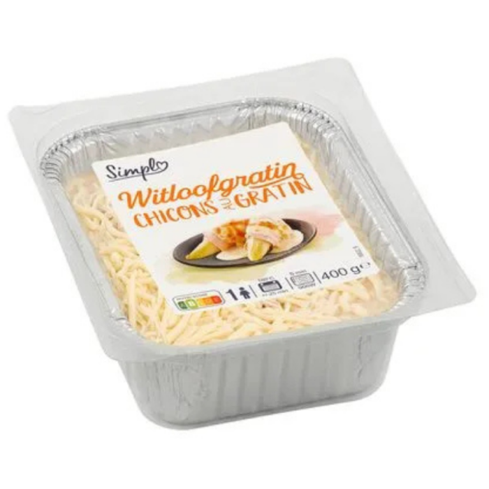 SIMPLY WITLOOF/GRATIN 4X400GR C°