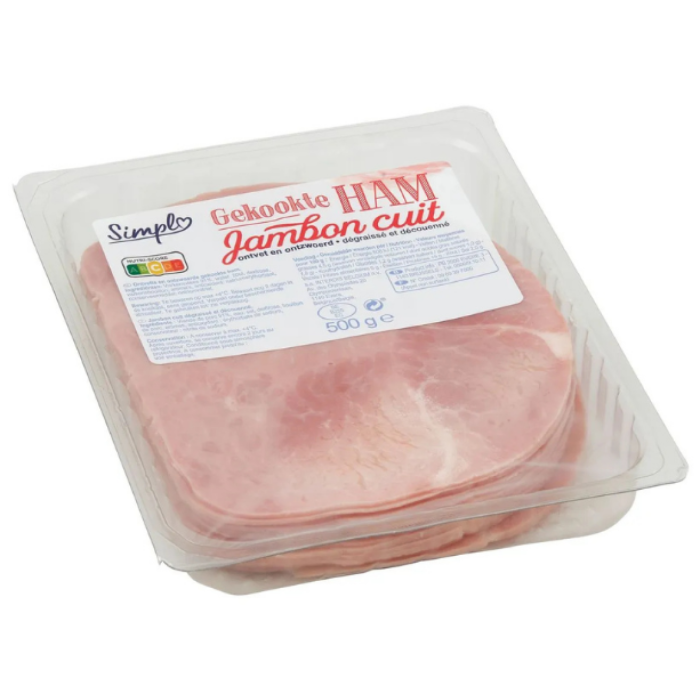 SIMPLY GEKOOKTE HESP 6X500GR