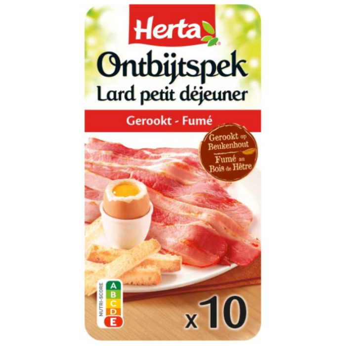 HERTA ONTBIJTSPEK GER.10SN 6X100GR A