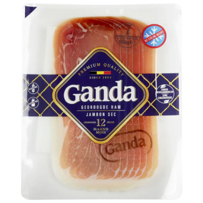 GANDA HAM 7 SNEETJES 8X80GR A