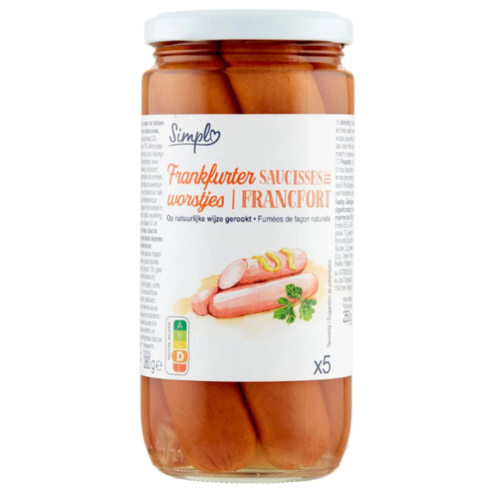 B.SIMPLY FRANKFURTERW.12X250GR