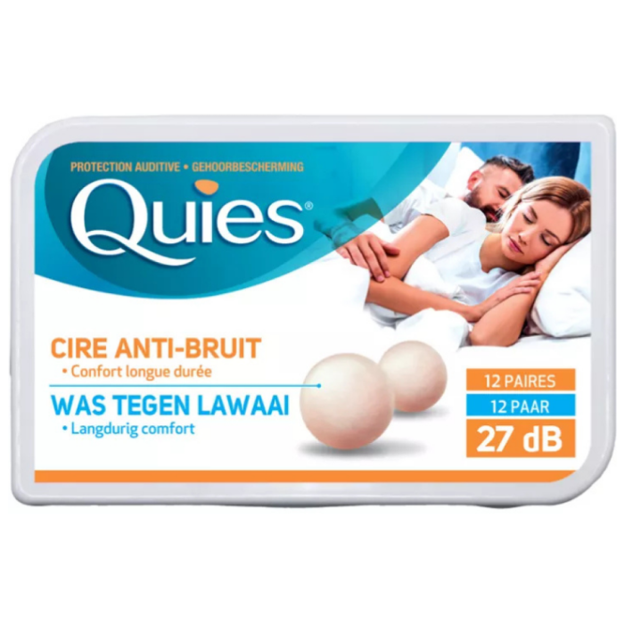 P.QUIES GEHOORBESCHERMING NATUURLIJKE WAS 12X24ST C°