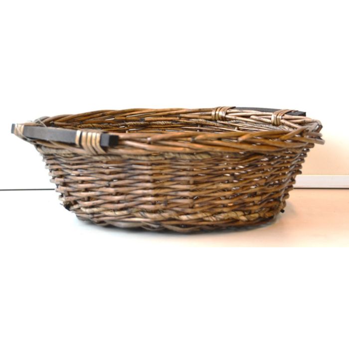 S.MAND ROND GRIJSBLAUW 36X12CM