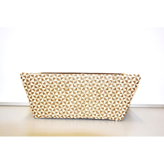 S.RECHTHOEKIG BAKJE DRIEHOEKFANTASIE  BRUIN