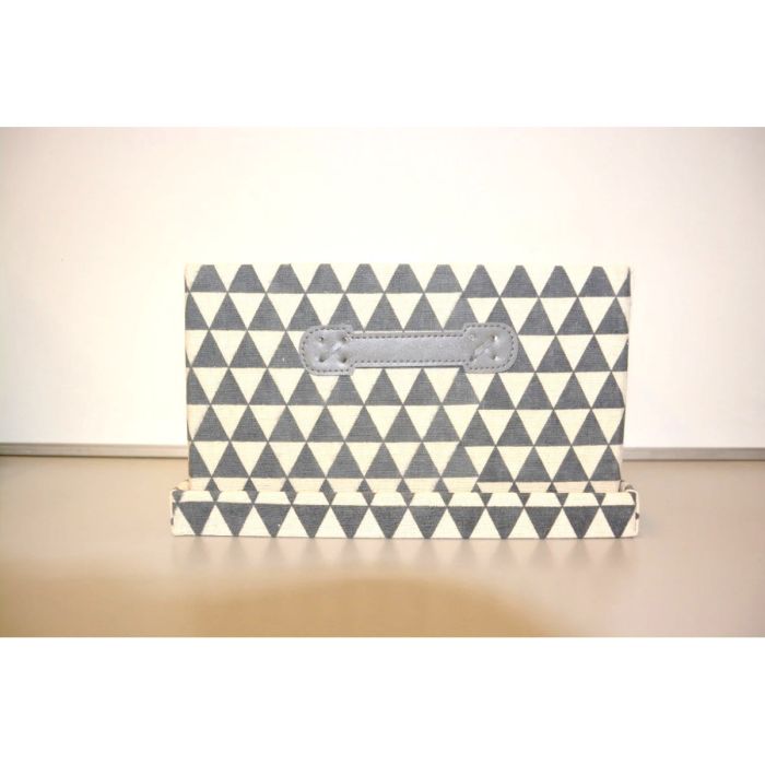 S.RECHTHOEKIG VOUWBAKJE GRIJZE DRIEHOEK