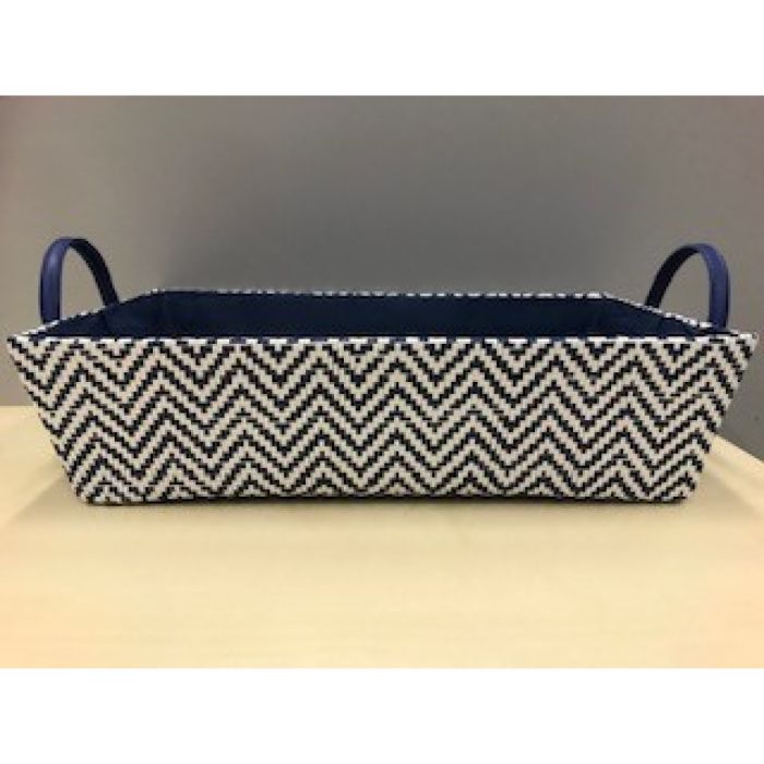 S.RECHTHOEKIG BAKJE VISGRAAT BLAUW L