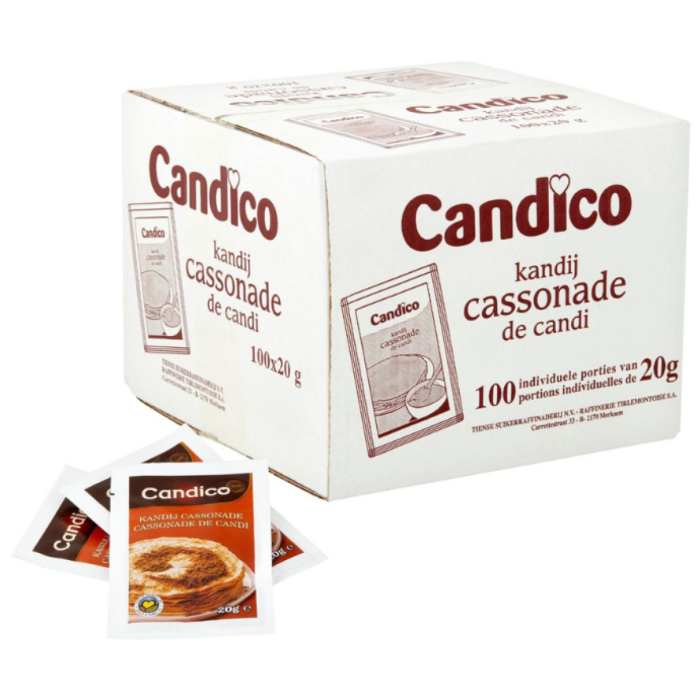 P.CAND.HORECA KANDIJCASSONADE ZAKJES 100X20GR