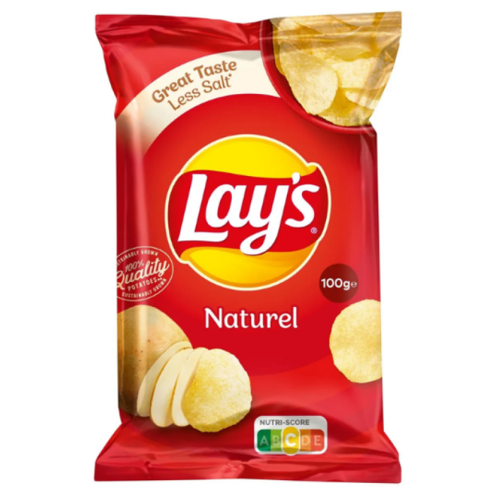 Z.LAY'S CHIPS NAT 12X100GR