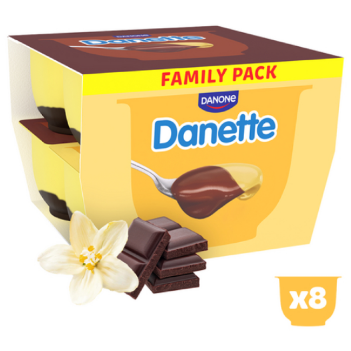 P.DANETTE CHOCO/VAN 8X(4X125GR) A