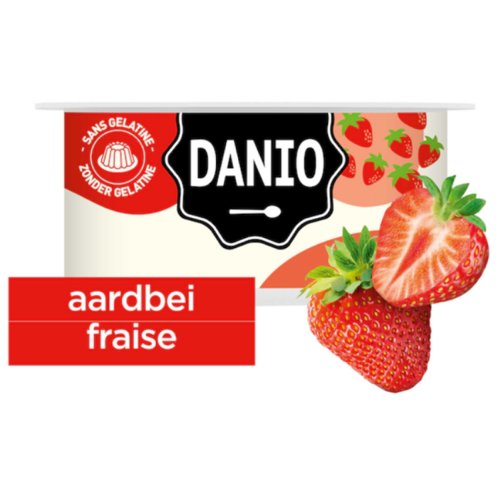 P.DANIO KAAS AARDBEI 6X165GR A