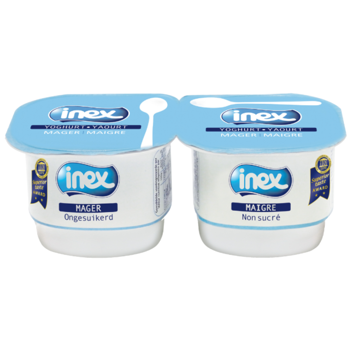 INEX YOGH.MAGER NATUUR 12X(2X125GR)