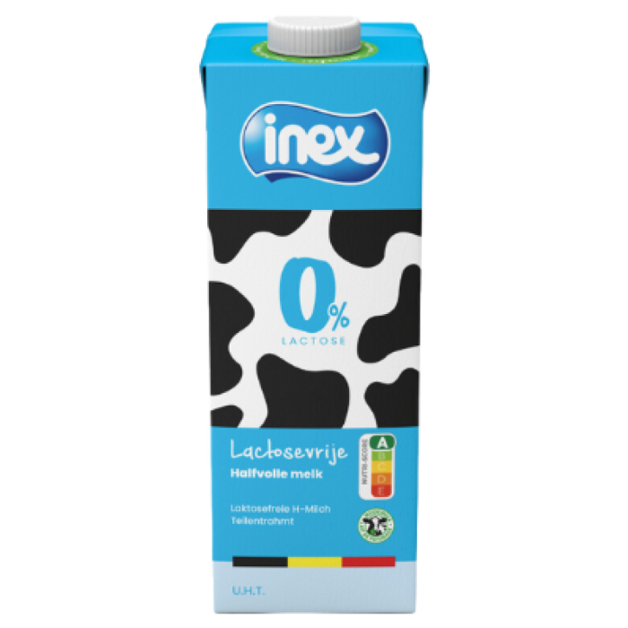 F.INEX HALFVOLLEMELK LACTOSEARM  UHT 6X1L