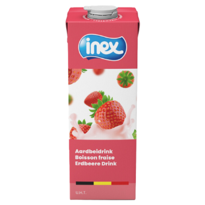 F.INEX AARDBEIDRINK 6X1L BRICK