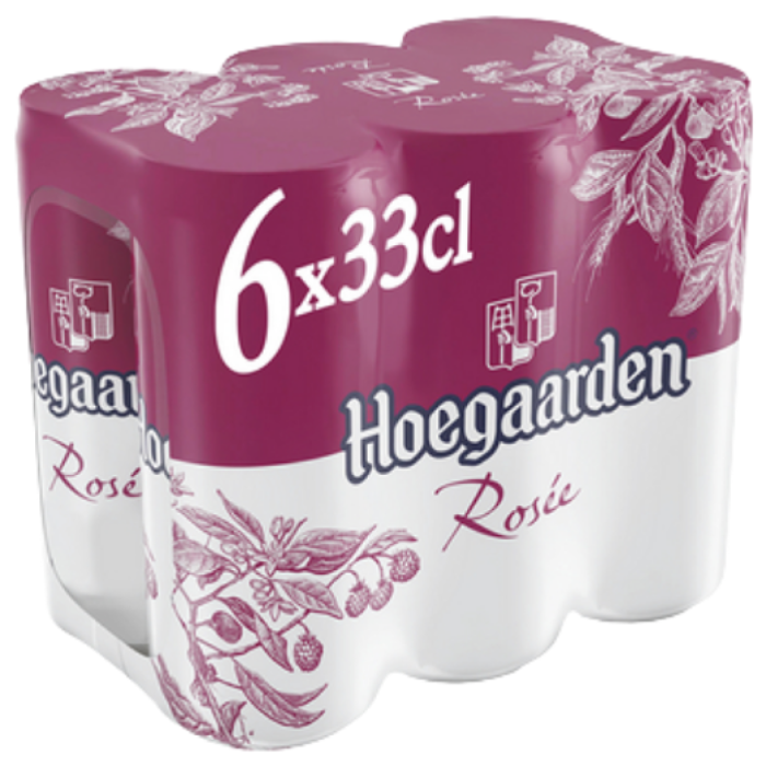 B.HOEGAARDEN ROSEE BLIK 6X4X33CL