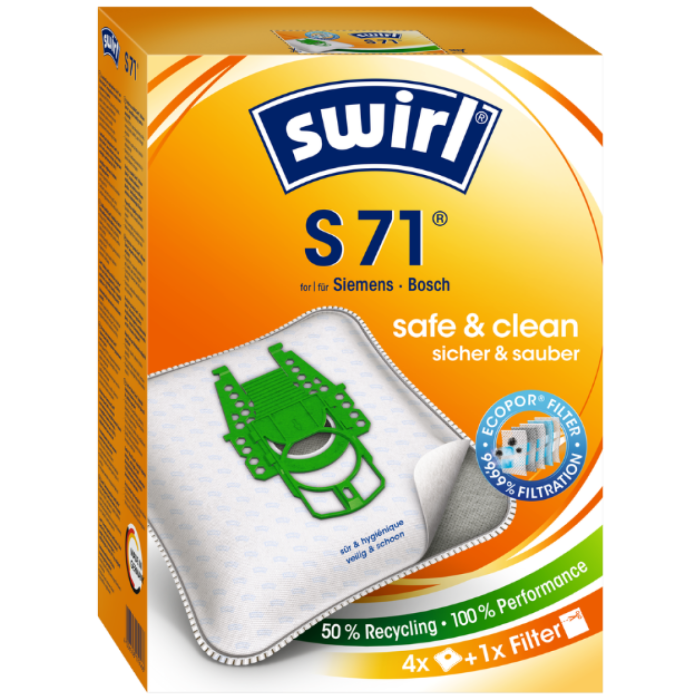 P.SWIRL STOFZUIGERZAK S71/4 ECOPOR 3X4ST